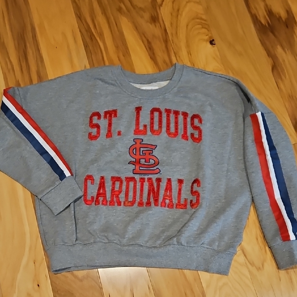 St. Louis Cardinals Gray Logo Crewneck Sweatshirt
